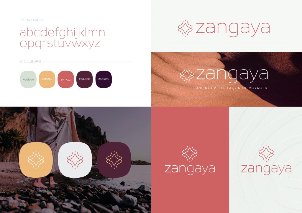 Palette & Typographie / Identité visuelle (planche brand design)